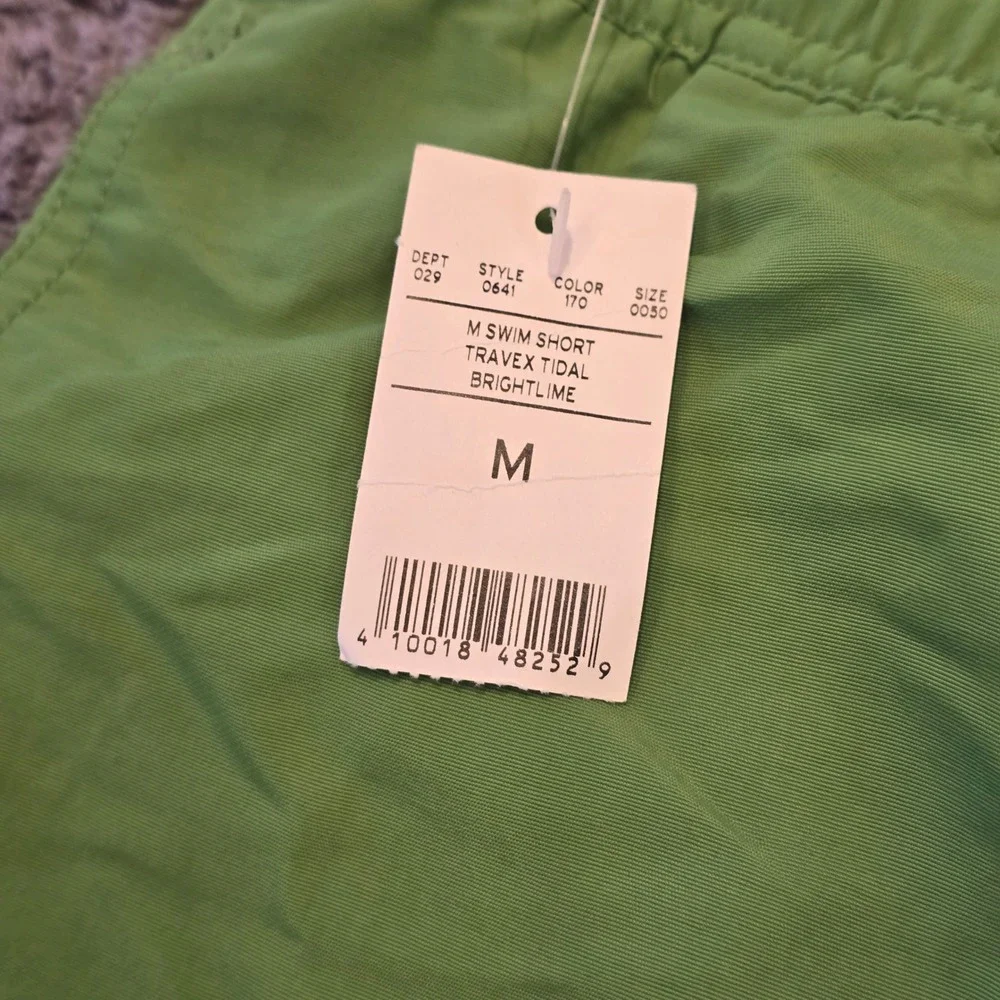 Eddie Bauer Travex Tidal Swim Shorts Mens Medium Bright Lime Green NWT 0641